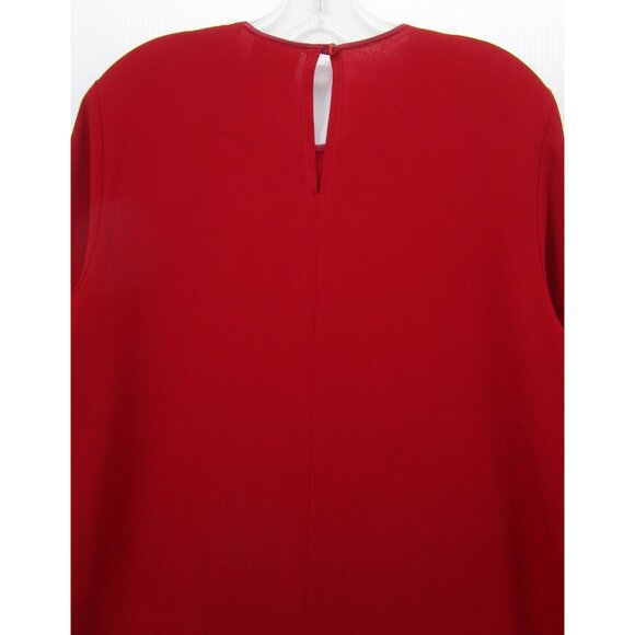 Maggie Shepherd Top Medium Blouse Cut Out Pullover Career Holiday - Picture 7 of 10